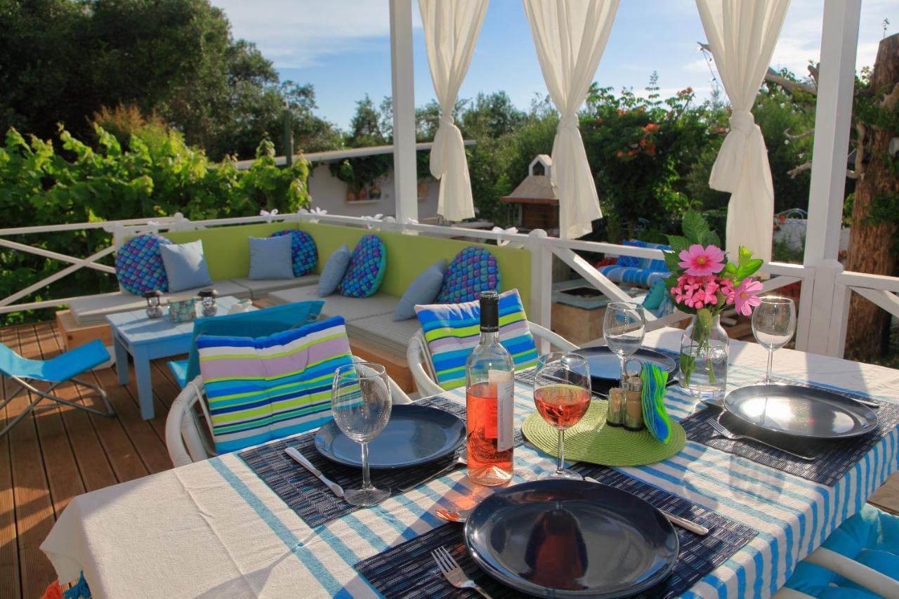 Blue Sky Cottage, Kanouli Beach Halikounas Ngoại thất bức ảnh